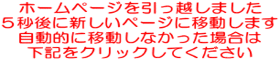 ホームページを引っ越しました ５秒後に新しいページに移動します 自動的に移動しなかった場合は 下記をクリックしてください